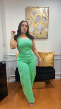 Rhinestone green set