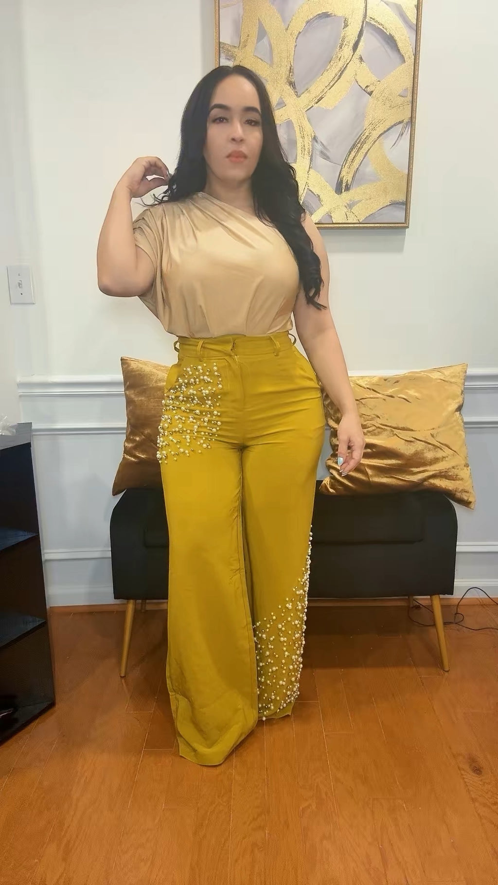 Pearl yellow pants