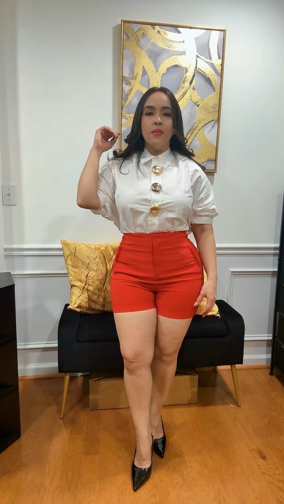 Elegant white top