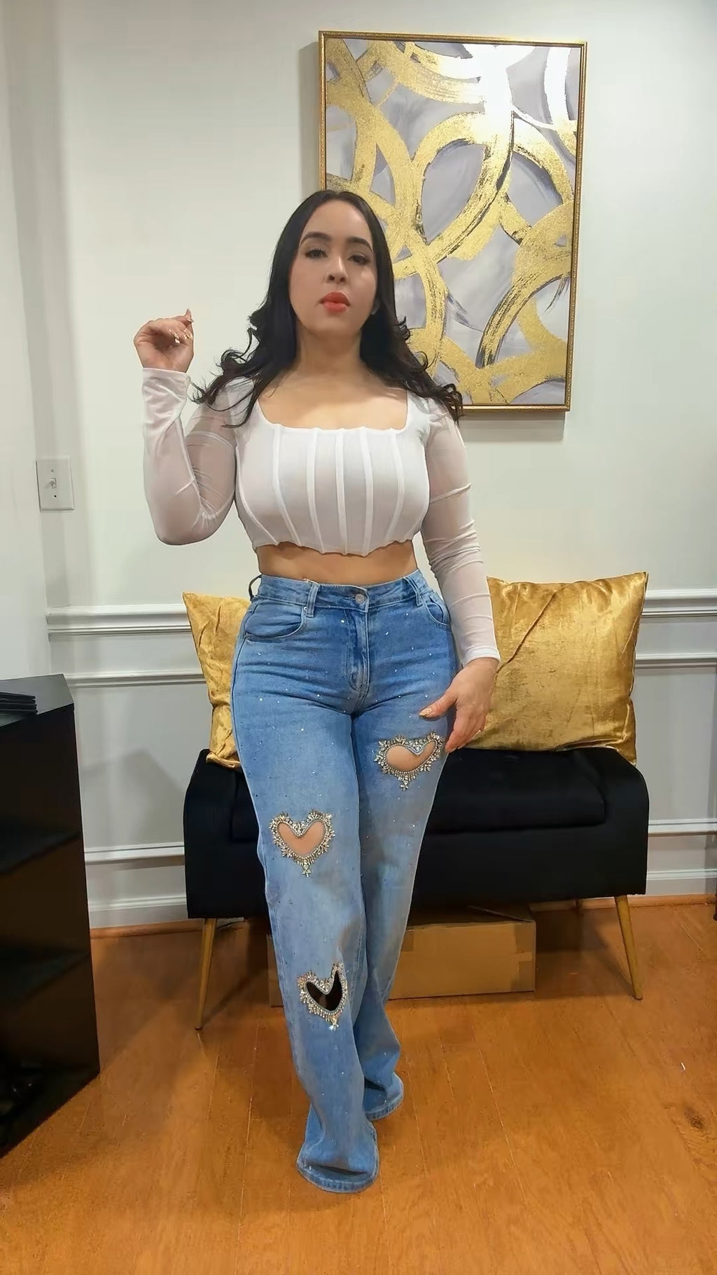 Heart Denim jeans
