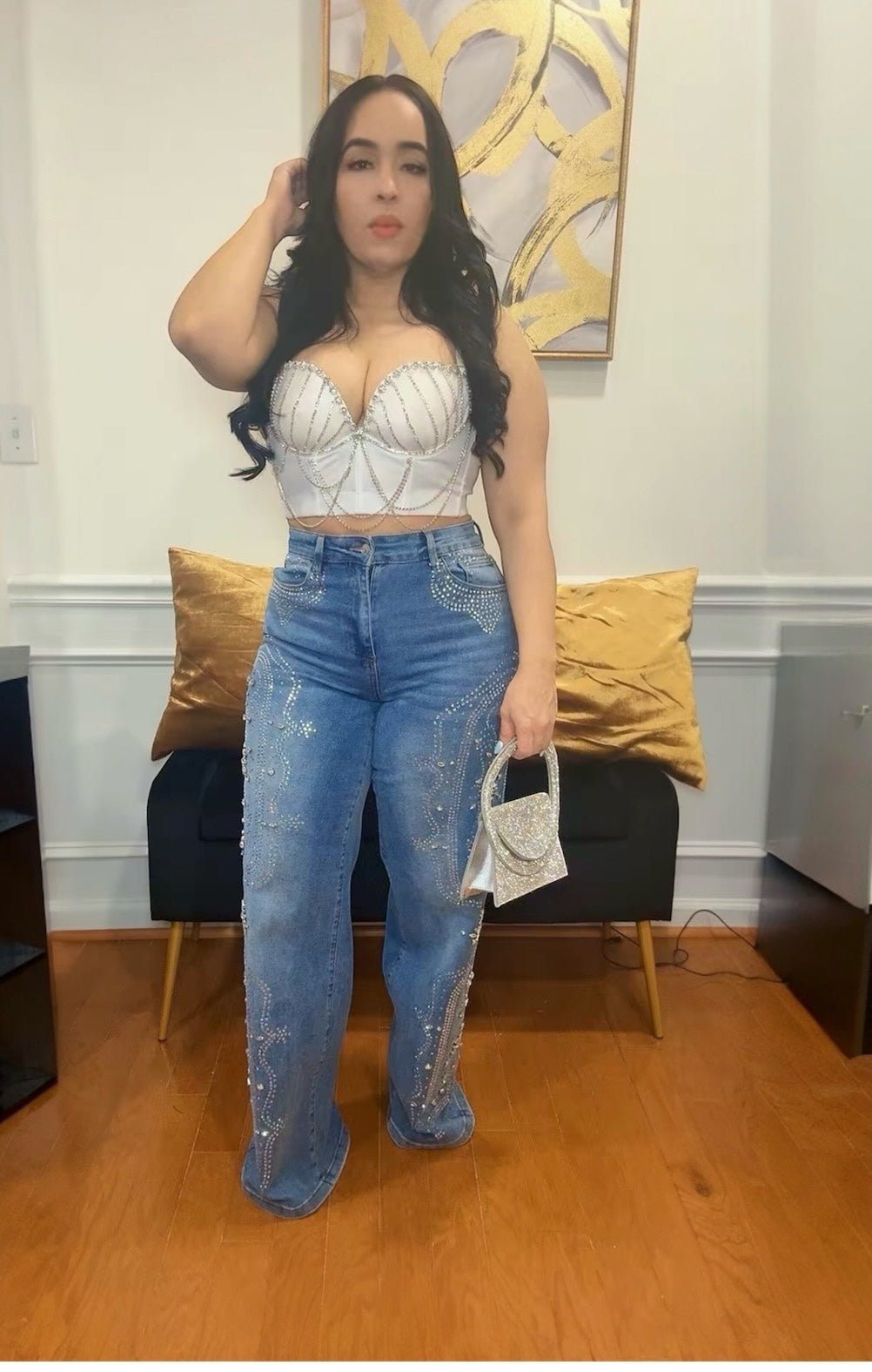 Light wash jeans