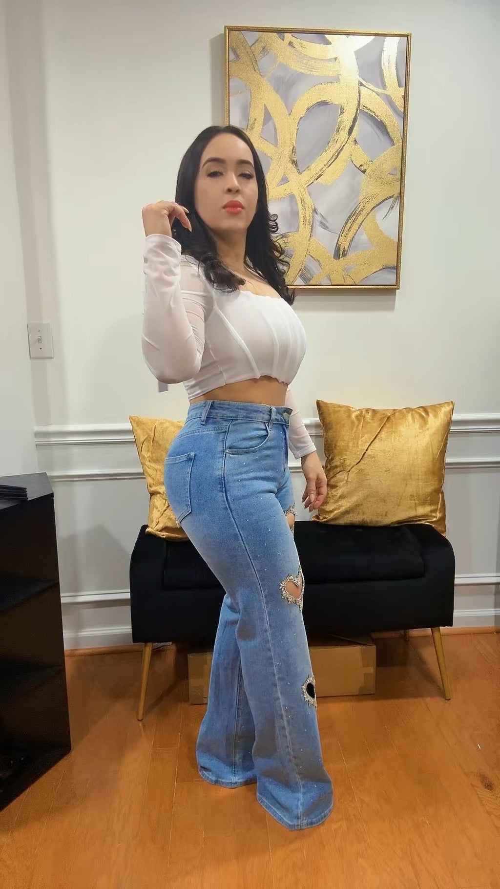 Heart Denim jeans