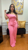 Pink pants set